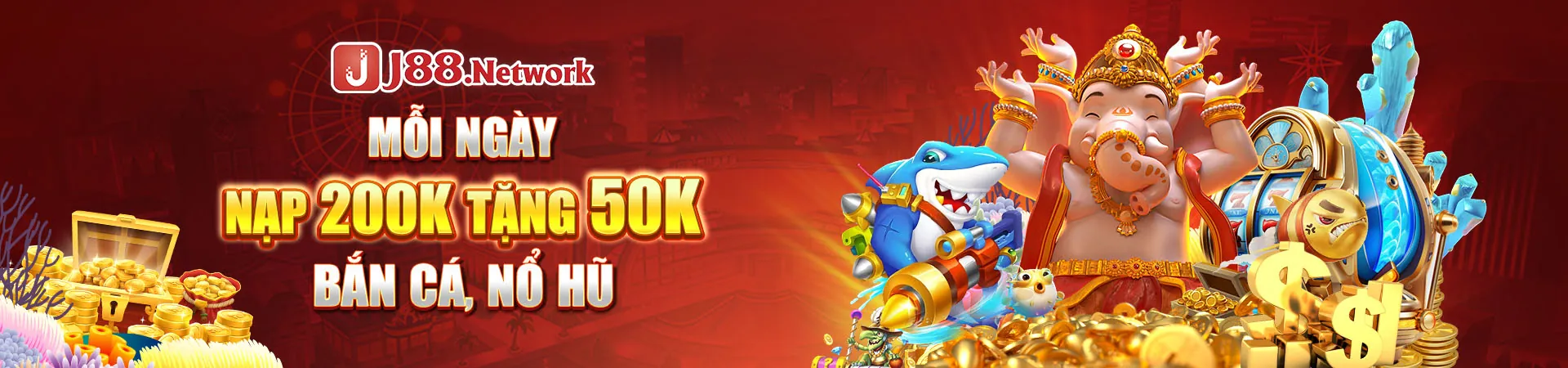Banner chính hiển thị các chương trình khuyến mãi hấp dẫn của 2233win Nổ Hũ